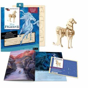 Incredi Builds Disney Frozen 2 Water Nokk Horse Hardcover Book & Wood Model Kit